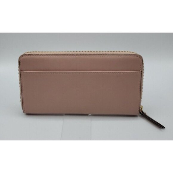 LODIS Mauve Dusty Rose  Zip Around Leather Wallet Organizer Card & ID Slots - Picture 2 of 11